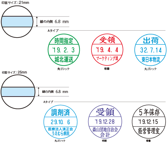 印面文字見本